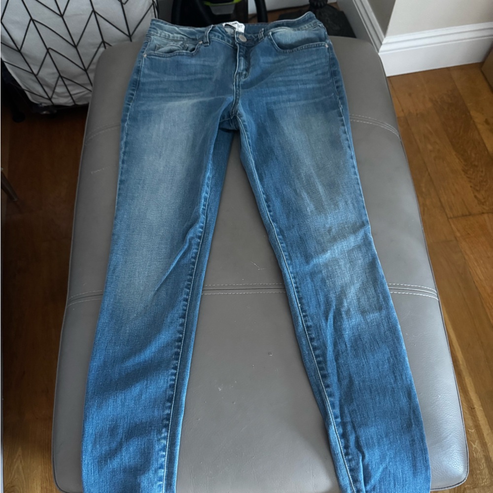 Faded Blue Skinny Jeans